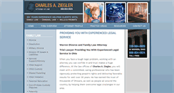 Desktop Screenshot of czieglerlaw.com